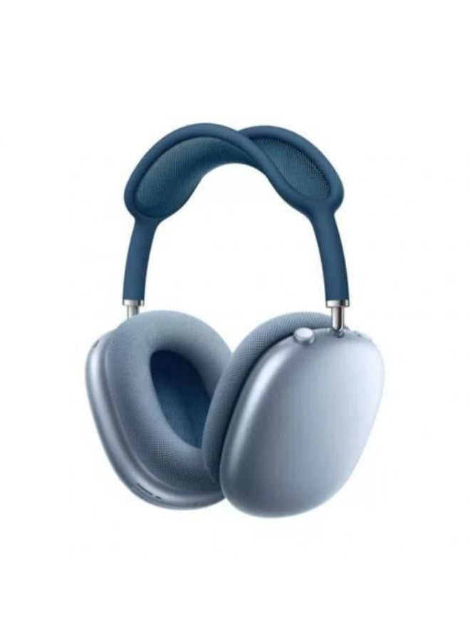 Max headphones identical to the original, with the same box, high-quality sound, and a microphone - blue. - Image 4