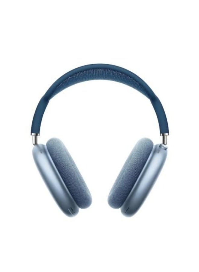 Max headphones identical to the original, with the same box, high-quality sound, and a microphone - blue. - Image 2