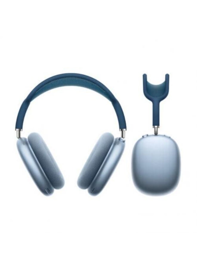 Max headphones identical to the original, with the same box, high-quality sound, and a microphone - blue. - Image 3
