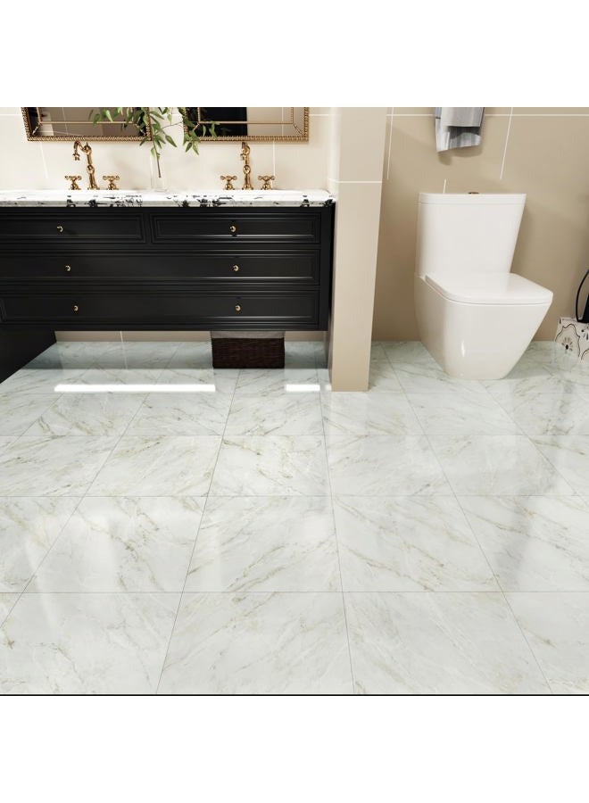 WESTICK 12”x12” Peel and Stick Floor Tile Bathroom Waterproof Vinyl Tiles Peel and Stick Flooring Removable Kitchen Sticky Floor Tiles Laminate Sheet for Bedroom Living Room Powder Room Camper 10 Pcs - Image 1