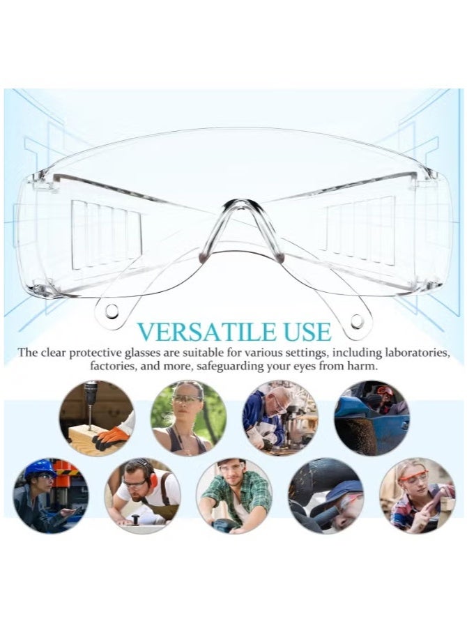 nookly Safety Goggles Anti Splash Dustproof Work Laboratory Glasses Eye Protection Labor Safety Glasses Clear Lenses 2pcs - Image 5