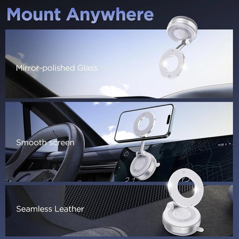 Vacuum Magnetic Phone Holder for Car Suction Cup Mount Adjustable 2026 Upgraded - Image 5
