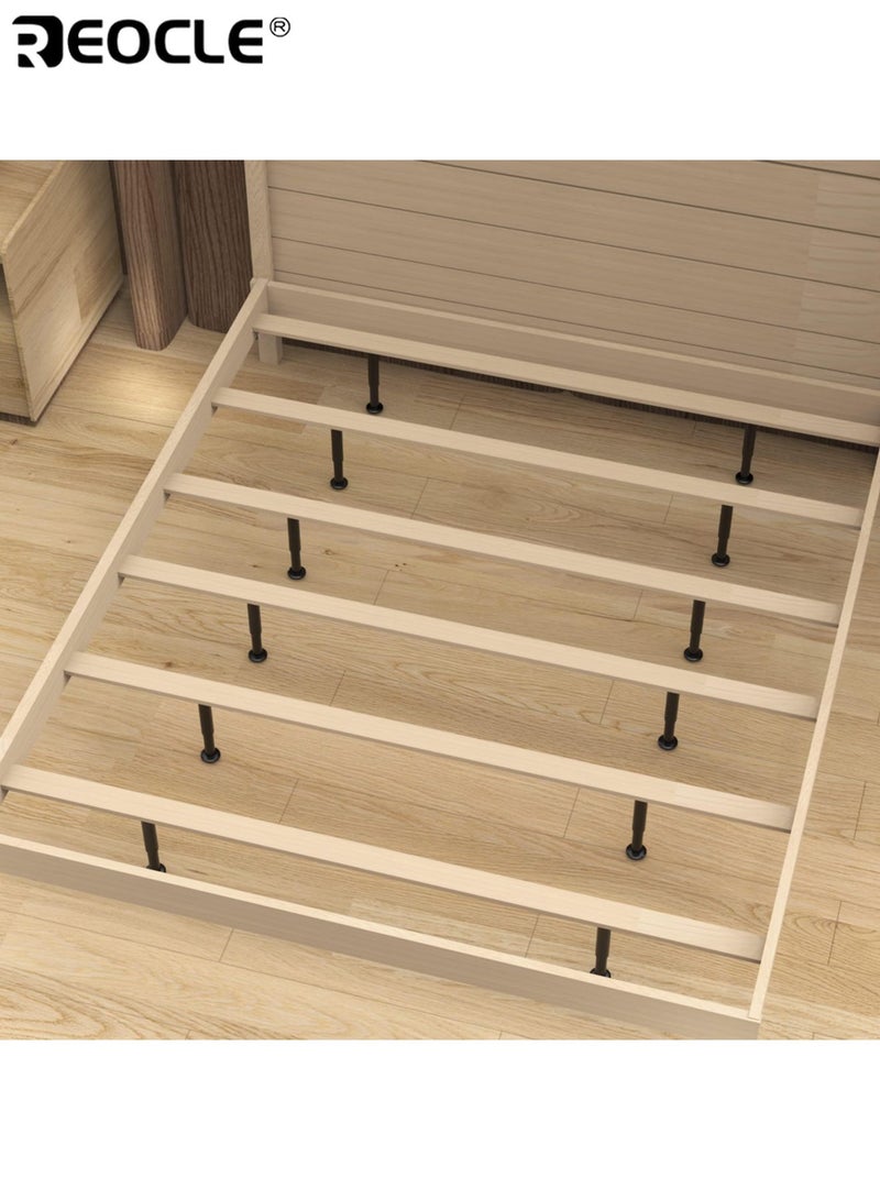 REOCLE 4PCS Adjustable Height Bed/Sofa Support Legs Metal Furniture Replacement Legs Stable Load-Bearing Easy to Install Ideal for Homeowners DIY Enthusiasts - Image 4