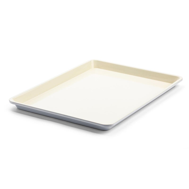 GreenLife Bakeware 18 x 13 Half Cookie Sheet Baking Pan NonToxic PFASFree Healthy Ceramic Nonstick Oven Safe to 450F Easy Release Even Heating Easy Clean Gray