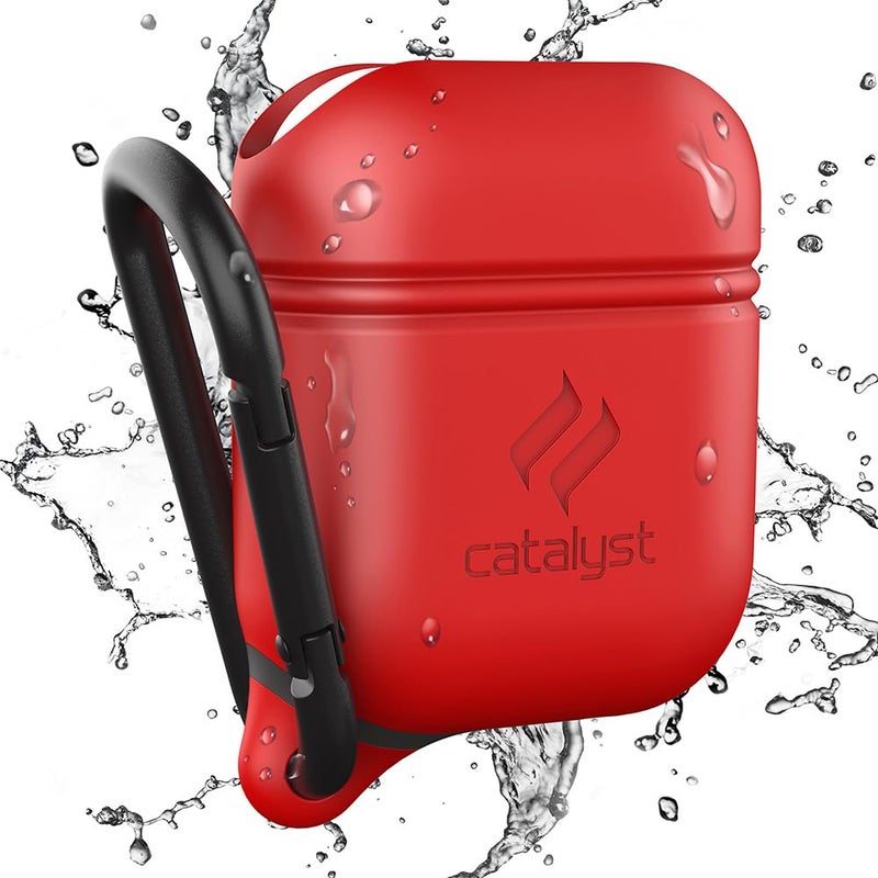 Catalyst Waterproof Case for AirPods 2nd Generation and AirPods 1st Generation - Wireless and USB-C Charging High Drop Protection AirPod Gen 2 and Gen 1 Case with Carabiner, One Piece Design - Image 1