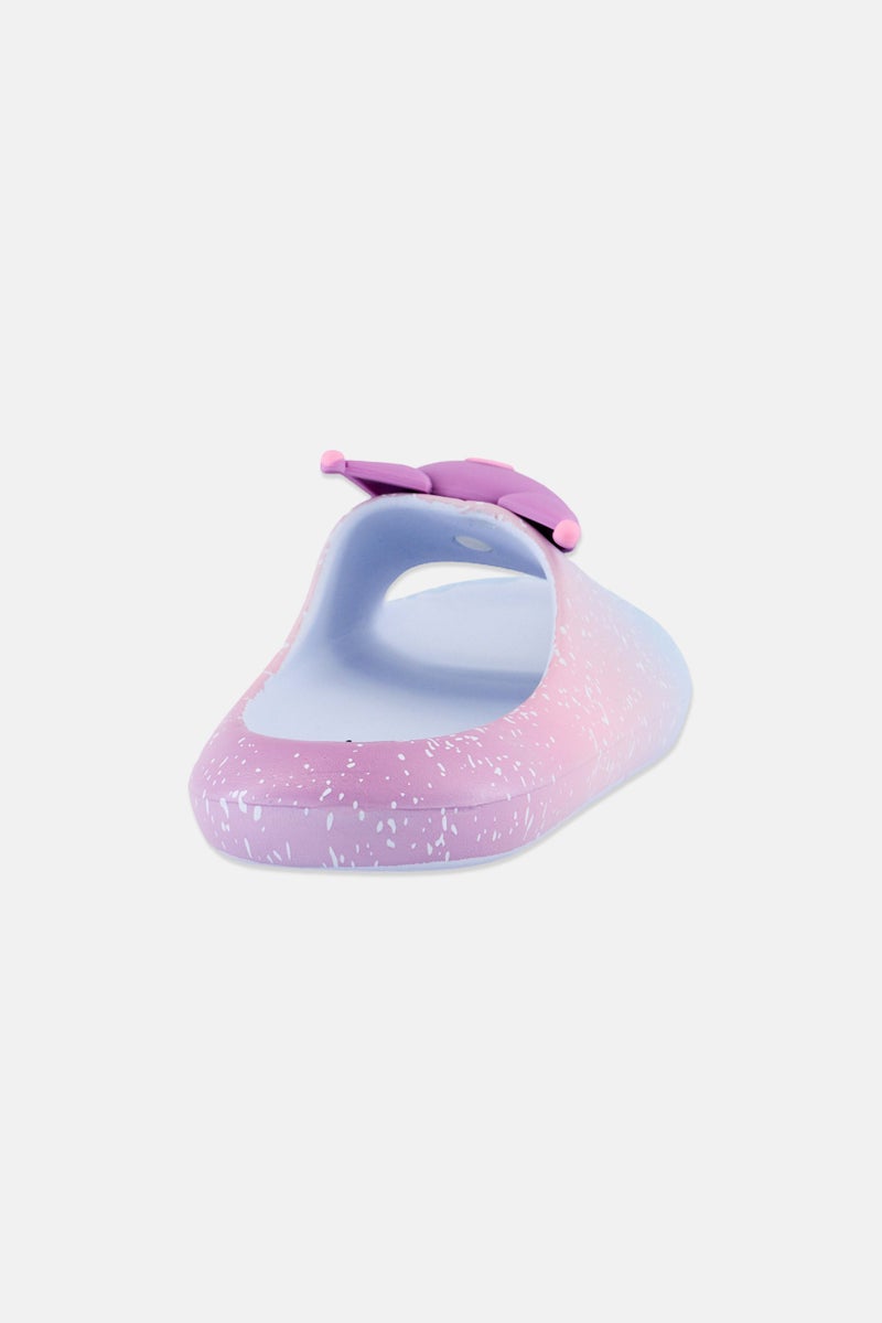 Sanrio Toddlers Girl Kuromi Slip On Slippers, Lavender - Image 2