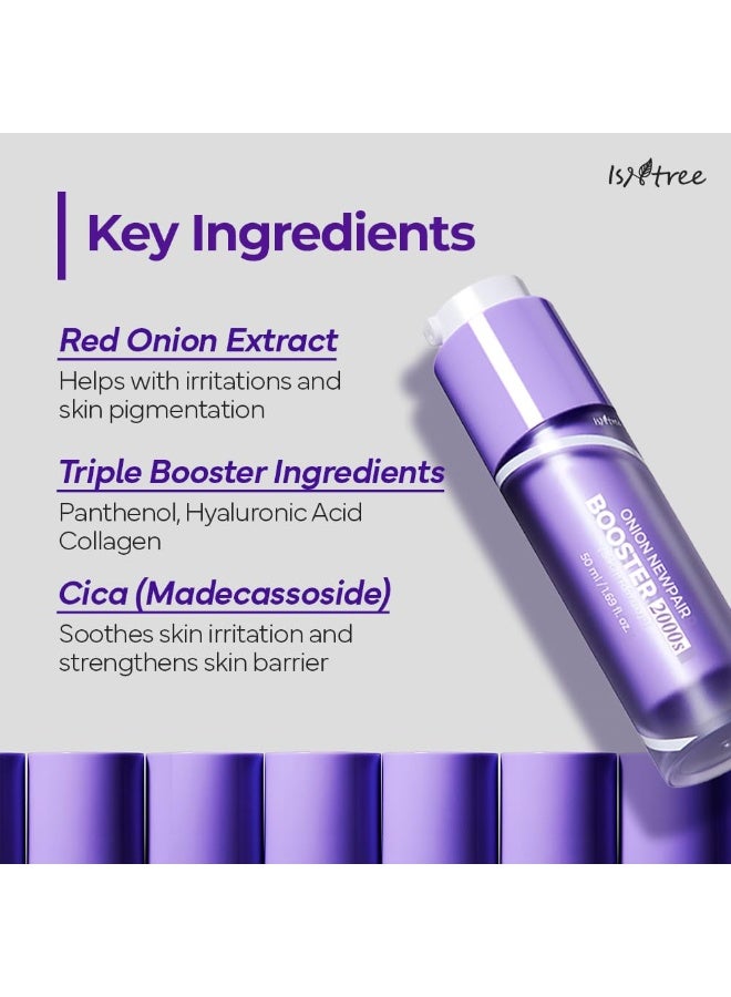 IsNtree Onion Newpair Booster 2000s 1.69 fl.oz | Spicule Microneedling Facial Serum | Panthenol, Hyaluronic Acid, Collagen, Cica | Pore Care, Pigmentation, Skin Texture | Korean Skin Care - Image 5