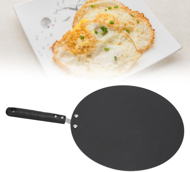 Aluminum Nonstick Crepe Pancake Pan - High Edge Round Griddle for Gas Stove Top - Suitable for All Kitchens - Image 3