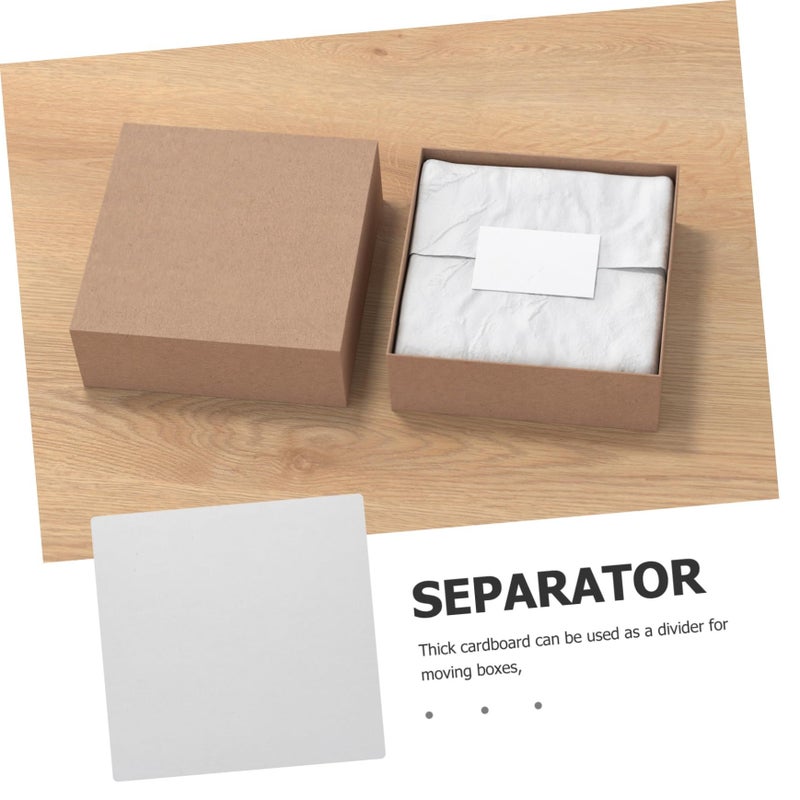 10 Sheets Corrugated Cardboard Double Sided DIY Craft Paperboard 30x30x0.3cm White for Packaging Mailing - Image 3