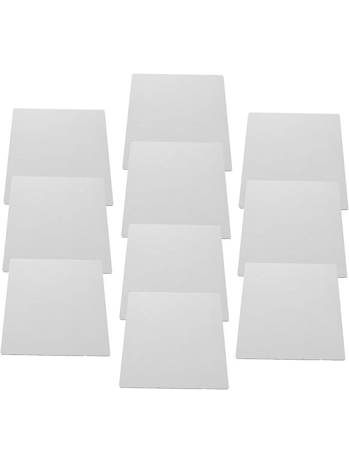 10 Sheets Corrugated Cardboard Double Sided DIY Craft Paperboard 30x30x0.3cm White for Packaging Mailing - Image 1