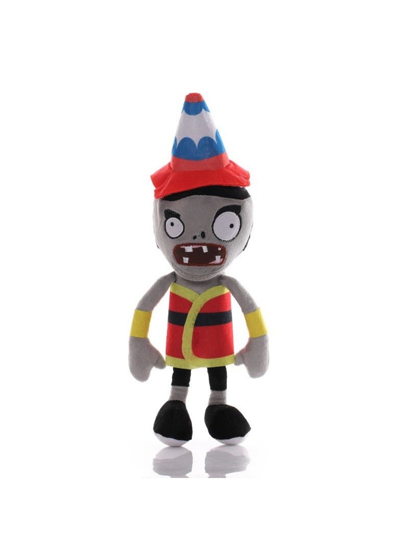 دمية شرب من Plants Vs Zombies مقاس 12 بوصة رمادية اللون، لعبة قطيفة للأولاد والبنات - Image 1