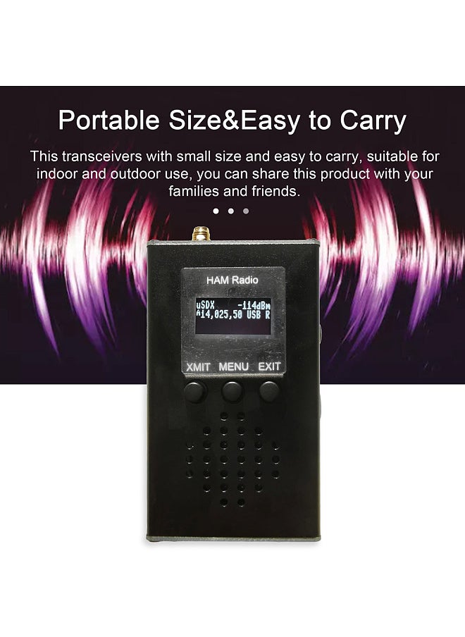 Generic - 0.5MHz~30MHz uSDX Handheld Portable Transceivers CW AM SSB Tri-Band Mini Radio Amateur Shortwave Transceivers 15 20 40M QRP Transceivers - Image 1