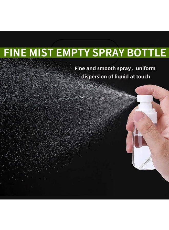 TOSERSPBE Spray Water Bottle Hair Mister Fine Mist Stylist Sprayers 360 Empty Small Misting Spritzer Perfume Atomizer with Pump Clear Containers 2PCS2oz - Image 4