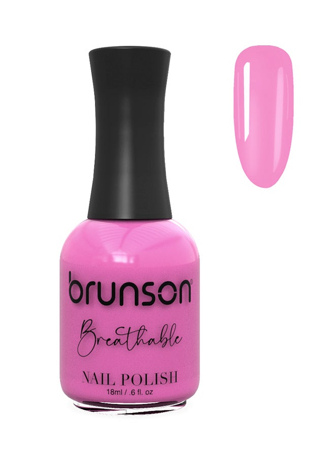 brunson Breathable Nail Polish Halal nail polish Wudu friendly Quick-Dry Vegan long lasting but easy peel off   18ml BH158
