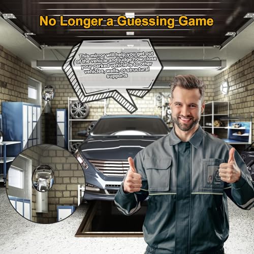 Angooni 16" Convex Driveway Mirror, Upgrade Wide Angle View, Adjustable Blind Spot Mirror, Traffic Mirrors, Security Mirrors Indoor and Outdoor, Parabolic Safety Mirrors - Image 2