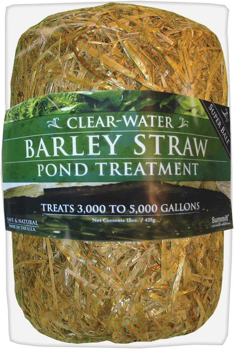 Summit Clear-Water Barley Straw Pond Treatment - 15 oz Bale for Natural Water Clarity - Image 1