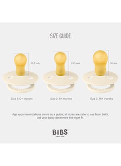 BIBS حزمة من 2 لون اللاتكس S1 الفانيليا وأحمر الخدود  - Image 3