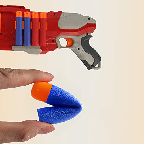 EKIND 9.5cm Foam Darts Compatible for Nerf Elite Mega Series 72-Dart Refill Pack (Red & Blue) - Image 2
