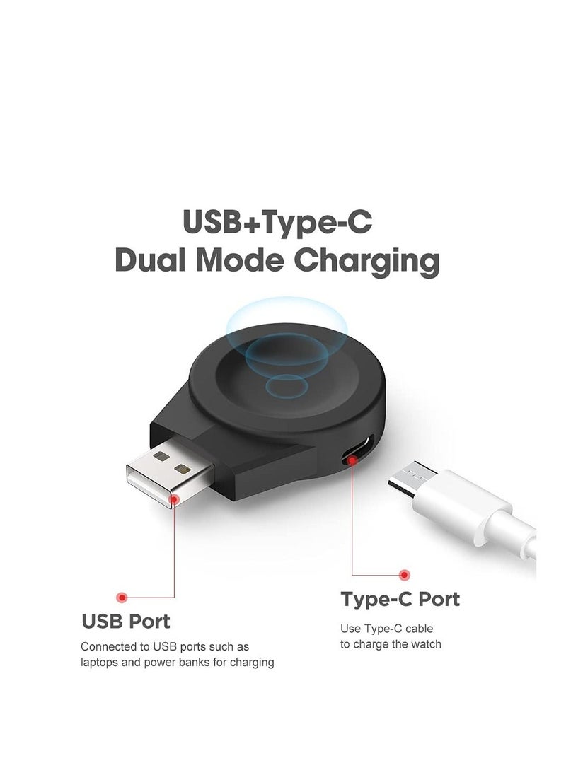 Y&D - 2 in 1 USB Charger for HUAWEI Watch 3, Magnetic Wireless Charging 3 Pro/HUAWEI GT2 Pro,Travel Portable Smart with C port - Image 1
