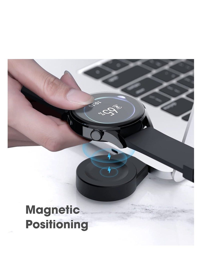 Y&D - 2 in 1 USB Charger for HUAWEI Watch 3, Magnetic Wireless Charging 3 Pro/HUAWEI GT2 Pro,Travel Portable Smart with C port - Image 1