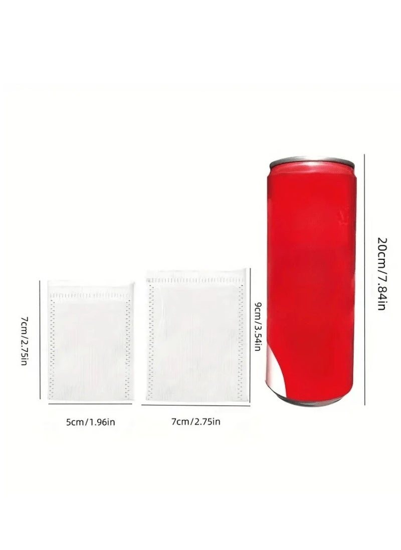 100Pcs Disposable Drawstring Tea Bags – Empty Fillable Filters for Loose Leaf Tea – 2 Sizes