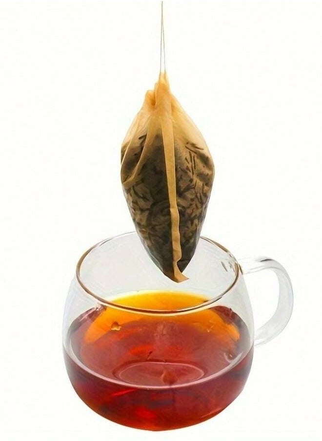 100Pcs Disposable Drawstring Tea Bags – Empty Fillable Filters for Loose Leaf Tea – 2 Sizes