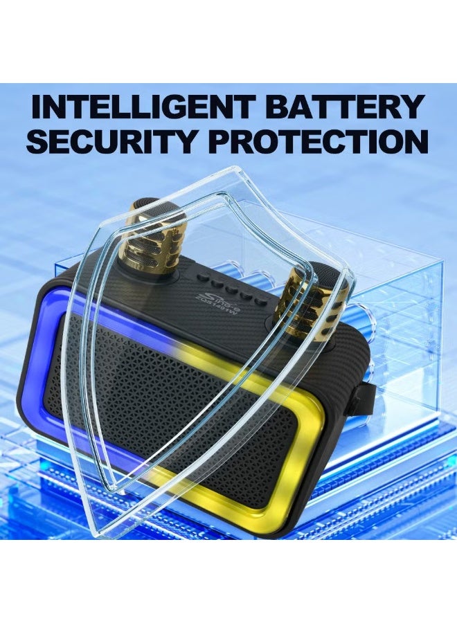 سينجي جهاز كاريوكي محمول يعمل بتقنية البلوتوث مع ميكروفونين لاسلكيين للأطفال والبالغين، ومكبر صوت صغير يعمل بتقنية البلوتوث مع ميكروفونين لاسلكيين للمنزل والحفلات الخارجية - Image 4