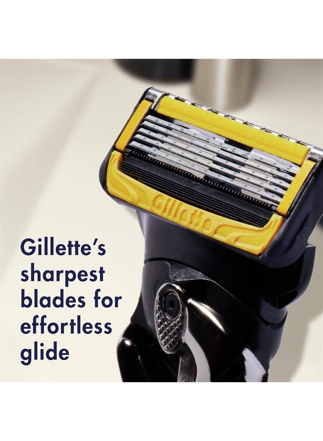 Gillette مقبض ماكينة حلاقة بروغلايد شيلد باور للرجال + 1 شفره بديلة - Image 3