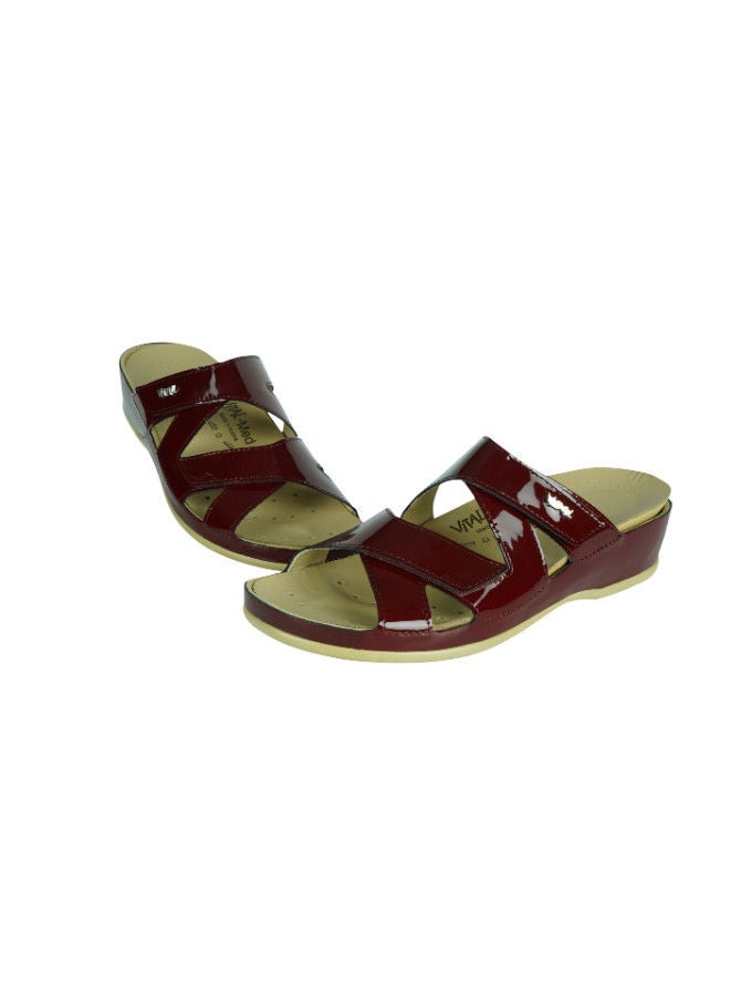 VITAL Vital Ladies Sandals Med Piuma 0630MAS46846 Bordo - Image 2