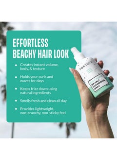 FoxyBae FoxyBae Sea Salt Spray for Hair - Texture Spray for Hair Texturizing & Volumizing Hair Spray with Biotin for Hair Growth & Thickening - Sea Salt Spray for Men & Women - Wavy Hair Products - 8 Fl Oz  - Image 2