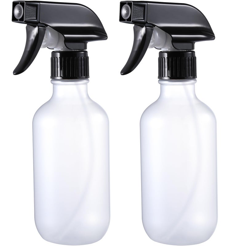 GearTrust Small Water Spray Bottle for Hair, Frosted Clear Plastic Small Squirt Bottle with Adjustable Mist/Stream, Refillable Empty Mister Spray Bottles for Hair, Plant, Cleaning, Pet, 10.1 oz /300ML - Image 1