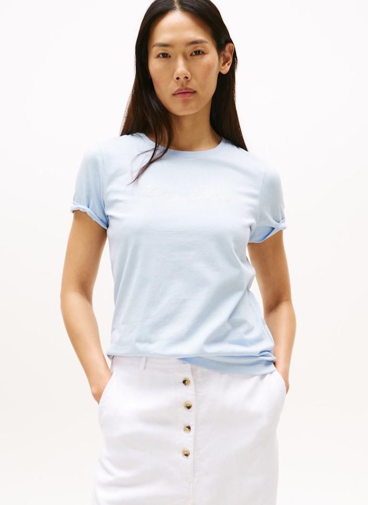 تومي هيلفيغر تيشيرت أساسي بياقة دائرية - Image 1