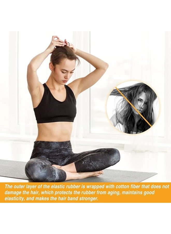 HXC 100pcs أسود فرق الشعر المرنة, صغيرة الشعر Bobbles للمرأة, 2mm رقيقة الشعر ربطة للأطفال, فرق الشعر الناعمة withou المعدن, حامل ذيل الحصان المرنة - Image 2