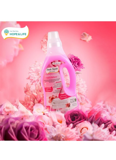 Fresh Touch Fabric Softener & Freshener for All Clothes & Fabrics with Fresh Flower Scent - 2L