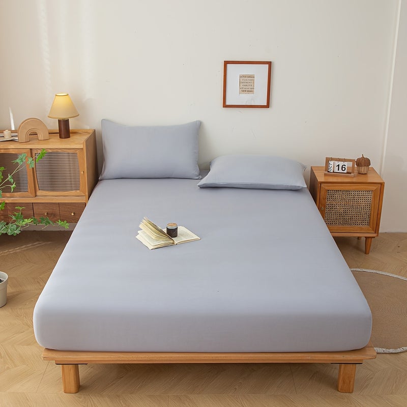 1pc New Skin-Friendly, Soft, and Comfortable Fitted Sheet, Suitable for Bedroom Mattress Protector - Image 1