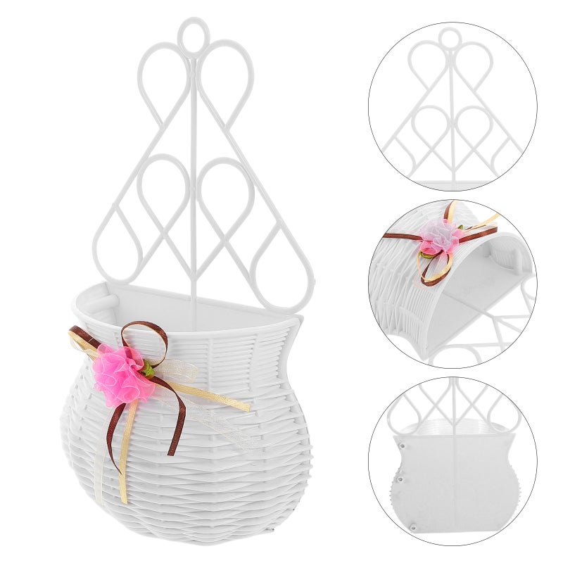 2pcs Wall Hanging Basket: Flowerpot Decorative Wall Planter Flower Holder - for Office and Indoor Decorations - Image 2