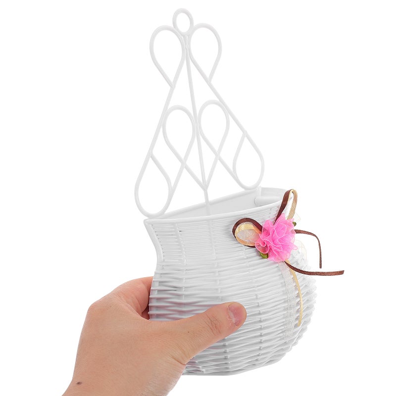 2pcs Wall Hanging Basket: Flowerpot Decorative Wall Planter Flower Holder - for Office and Indoor Decorations - Image 3