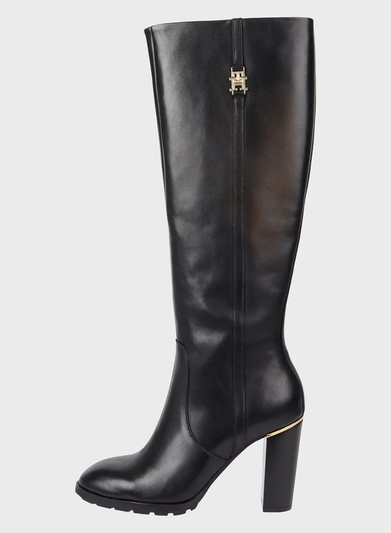 TOMMY HILFIGER Feminine Hardware Knee Boots
