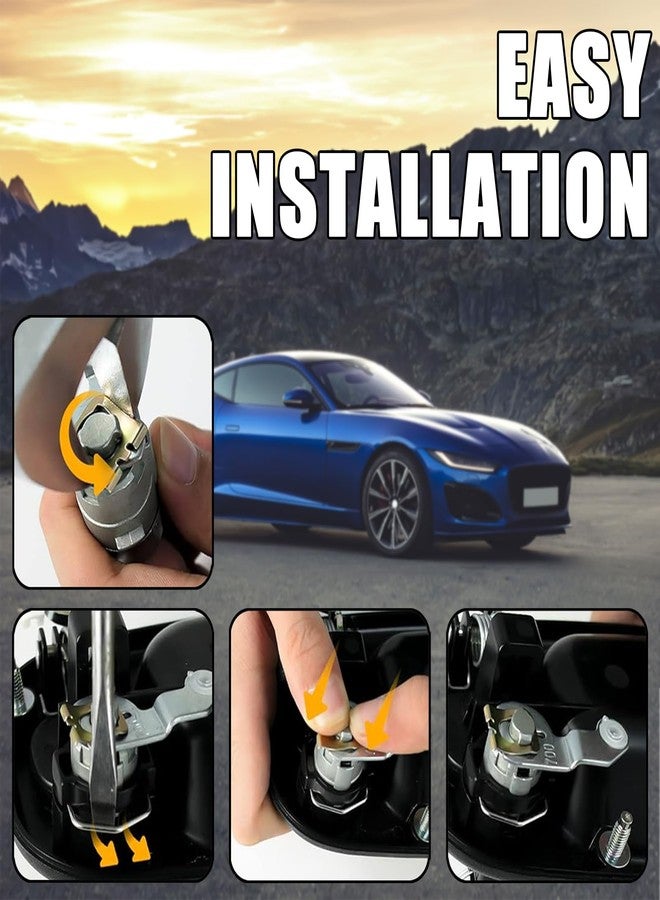 QKYS Car Lock Cylinder Set, 2 Doors Locks Cylinder with 2 Key, Automotive Door Locks Tumbler Front Left Right Door Lock Tumbler OEM#15298924, Car Accessories Compatible with Sierra 1500 2500 3500 - Image 4
