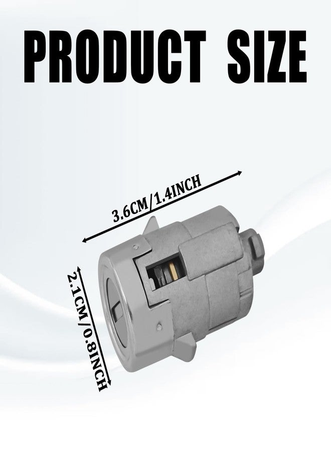 QKYS Car Lock Cylinder Set, 2 Doors Locks Cylinder with 2 Key, Automotive Door Locks Tumbler Front Left Right Door Lock Tumbler OEM#15298924, Car Accessories Compatible with Sierra 1500 2500 3500 - Image 2