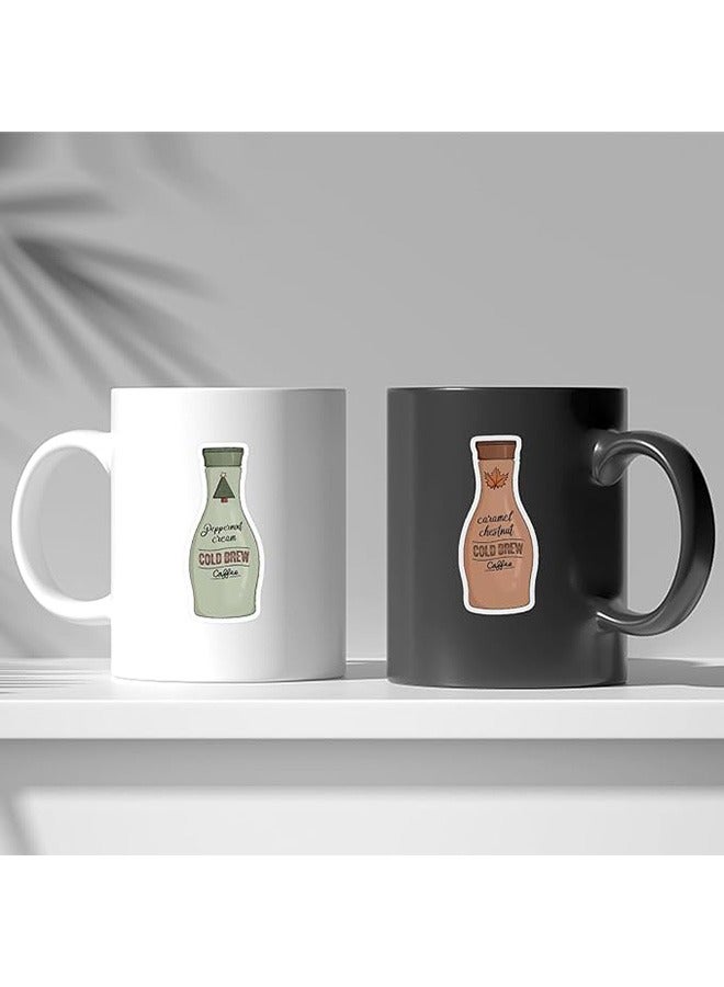 50 PCS Coffee Stickers Water Bottle Stickers Laptop Stickers Skateboard Stickers Luggage Travel Case Waterproof Stickers Gift Stickers DIY Stickers for Adults Kids Teens - Image 5