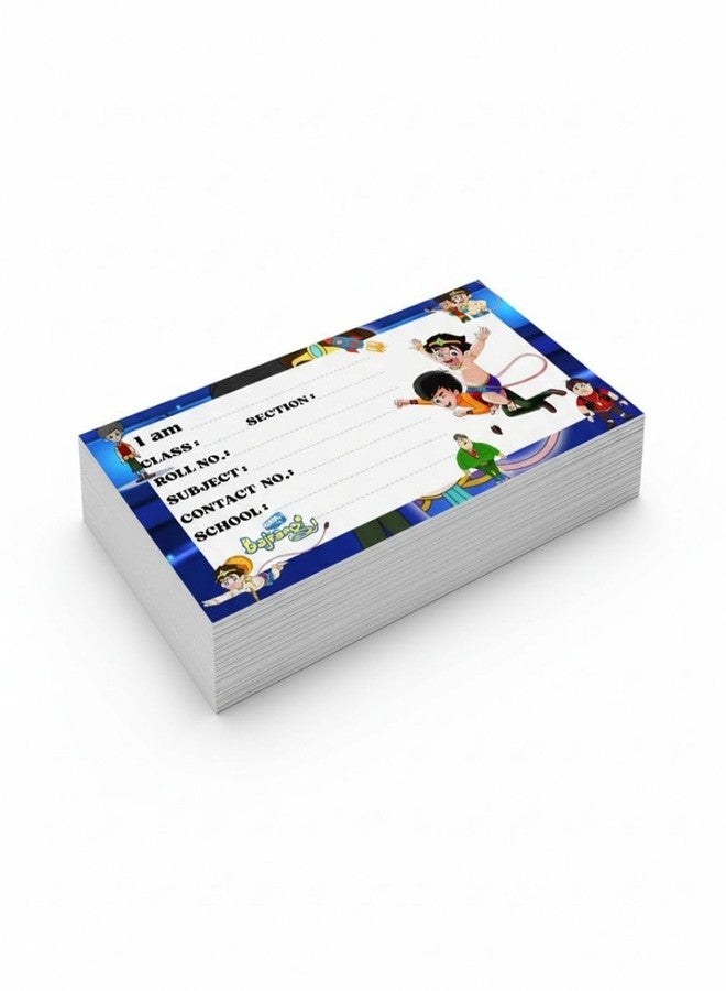 AanyaCentric Pack of 36 Cartoon Printed Name Sticker for Kids | 4 x 2 inch | Self Fill in Sticky Labels for Notebook Register Copy - Image 4