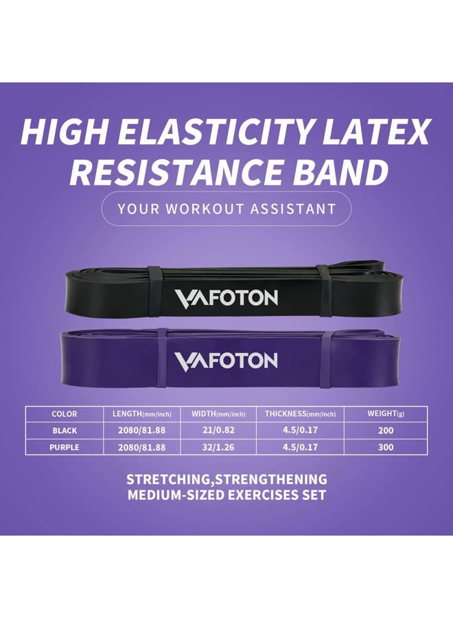 VAFOTON Pull up Assist Bands,Latex Resistance Band Loop for Strength Training,Warm up,Streching,Muscels Building,Home Gym Equipment for Men and Women-Medium Level - Image 4