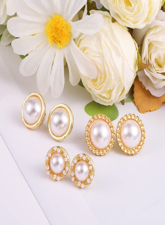 أليكس كرافت أقراط ذهبية بمشبك، 3 أزواج، طقم أقراط صغيرة بدون ثقب، مطلية بذهب عيار 14 قيراط، أقراط رقيقة للنساء - Image 4