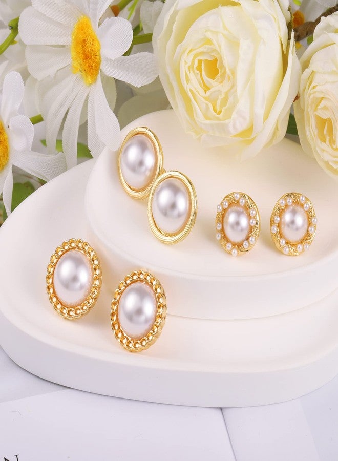 أليكس كرافت أقراط ذهبية بمشبك، 3 أزواج، طقم أقراط صغيرة بدون ثقب، مطلية بذهب عيار 14 قيراط، أقراط رقيقة للنساء - Image 5