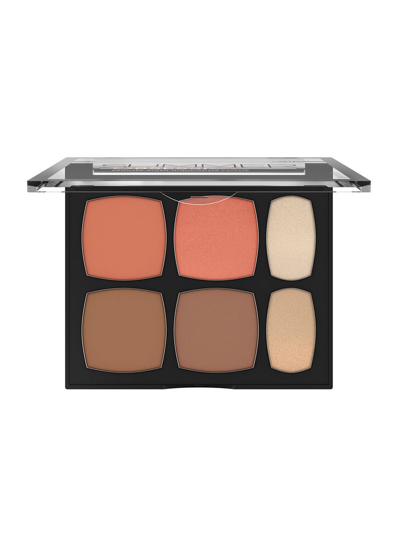 Summer Obsession Bronzer Blush Highlighter Palette Matte And Glow 010