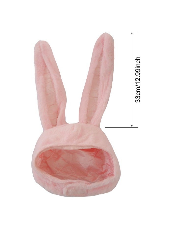 Cute Plush Fun Bunny Ears Hood Women Costume Hats - Image 5