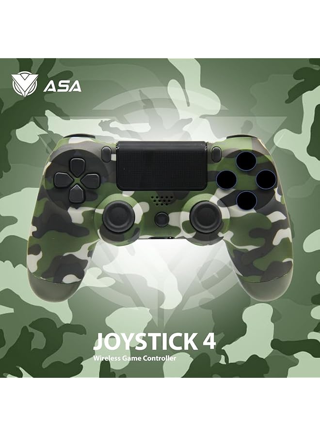 ASA Wireless Joystick For Playstation 4 Green Army - Image 1