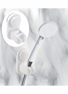 Excefore Shower Head Holder, Suction Cup Shower Head Bracket Bathroom, Removable Handheld Wand Holder & Wall Mounted Suction Bracket for Marble Glass Metal Ceramic, White  - Image 5