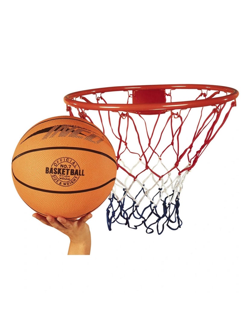Spall Power Nylon Basketball Ring with Net , Basketball Net Replacement All Weather Basketball Net Fits Standard - Image 3